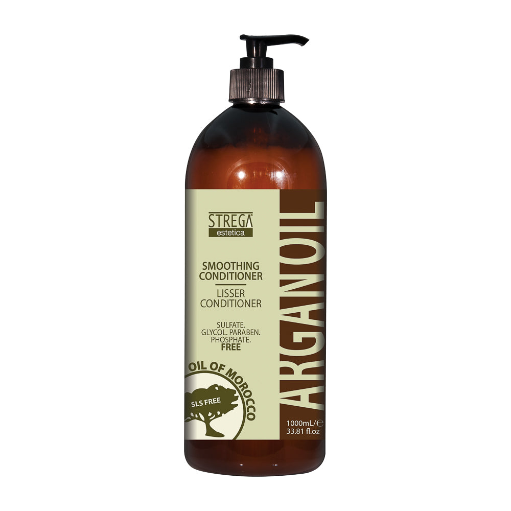 Strega Estetica Argan Oil Smoothing Conditioner - Sulfate & Paraben Free Hair Care 1000ml