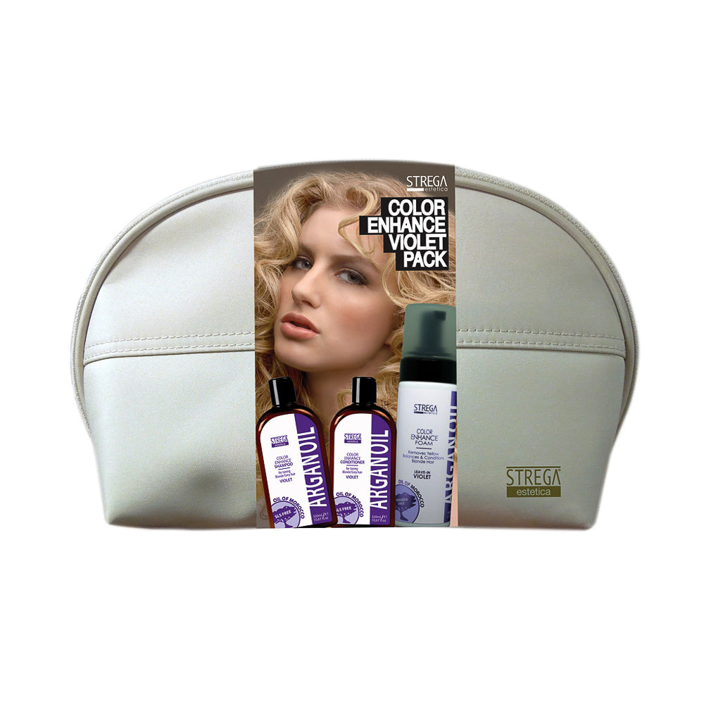 Color Enhance Shampoo, Conditioner & Violet Foam Pack