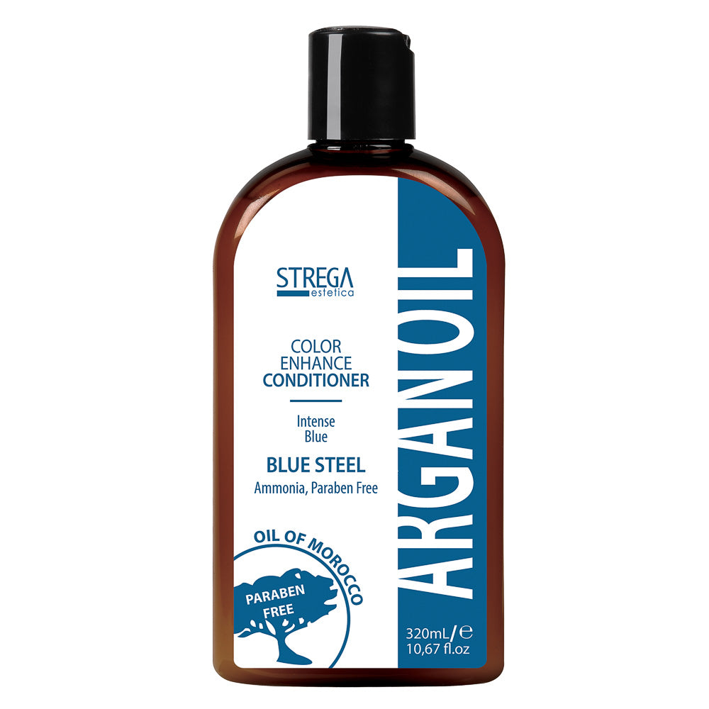 Strega Estetica Argan Oil Blue Steel Conditioner - Color Enhance, Paraben-Free, 320ml