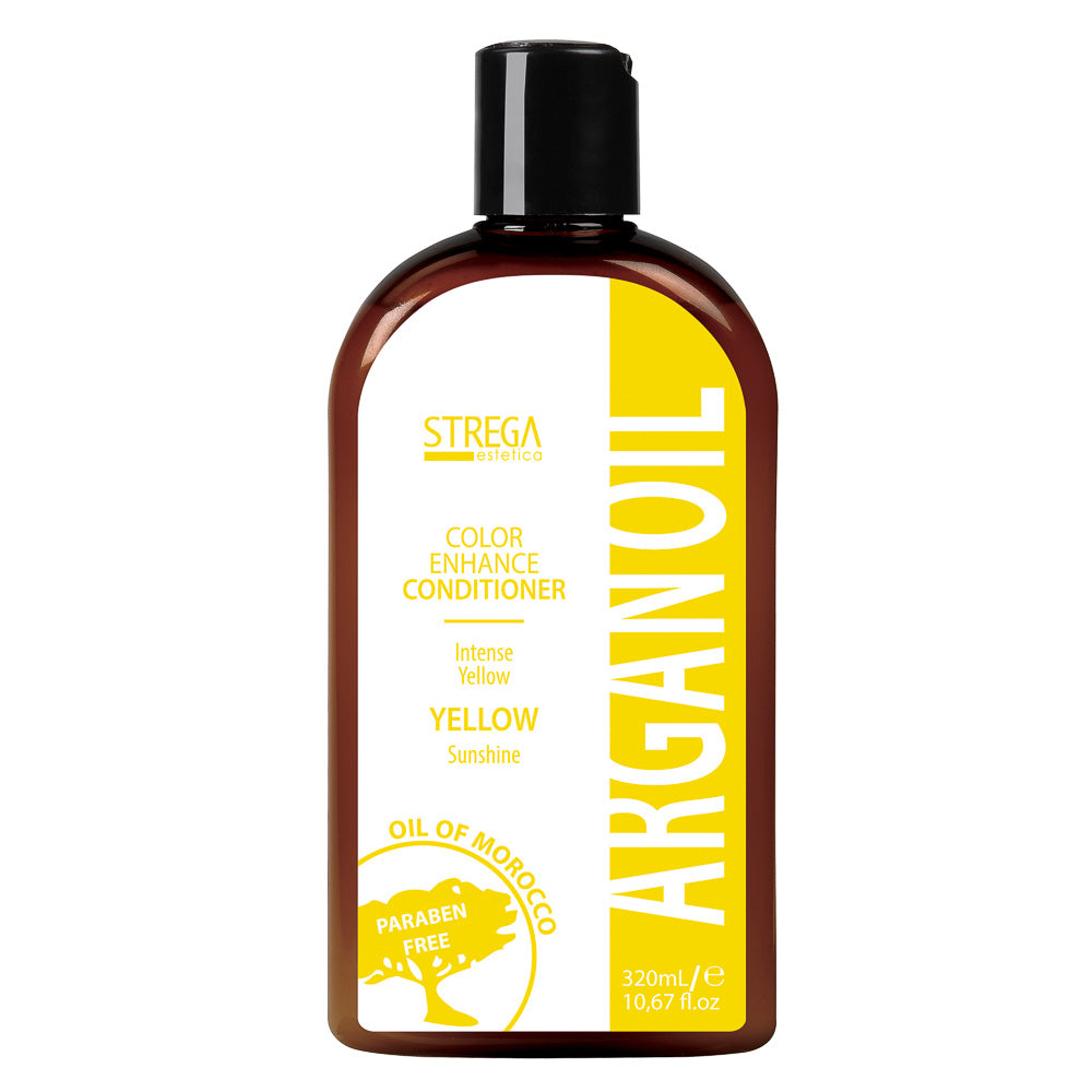 Strega Estetica Argan Oil Color Enhance Conditioner - Intense Yellow Shine, Paraben-Free 320ml