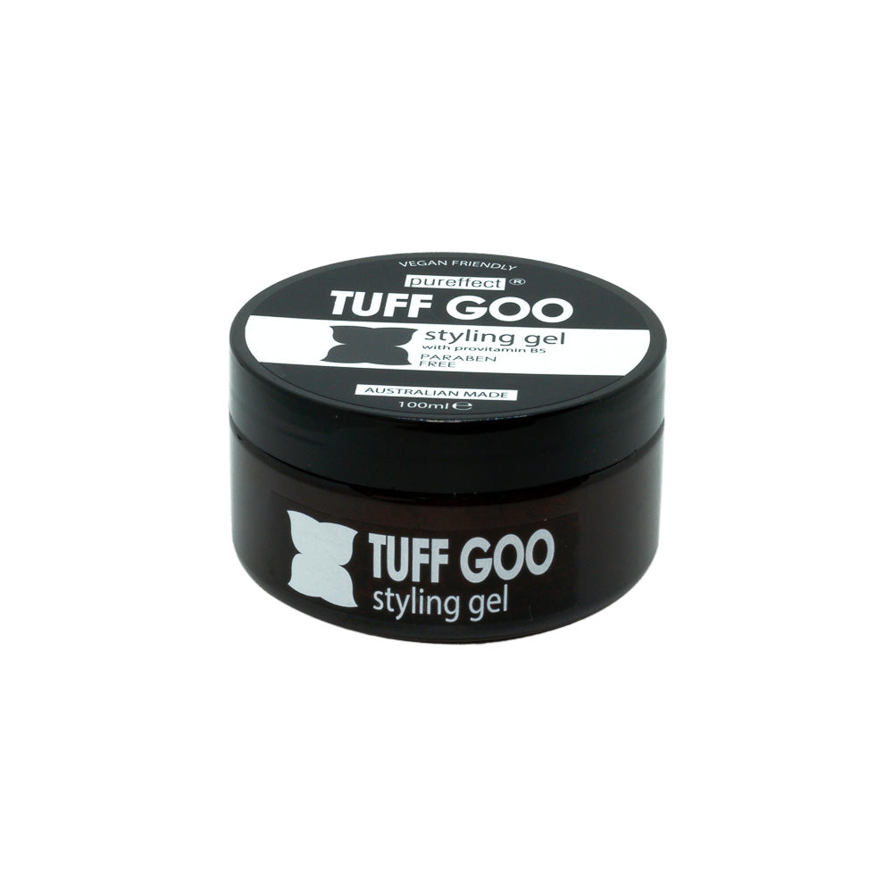 Vegan Tuff Goo Styling Gel - Paraben Free Hair Product with Pro-Vitamin B5