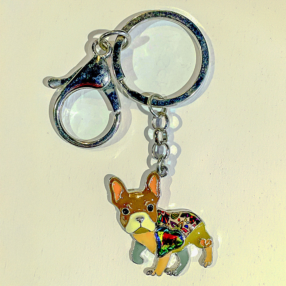 French Bulldog keychain