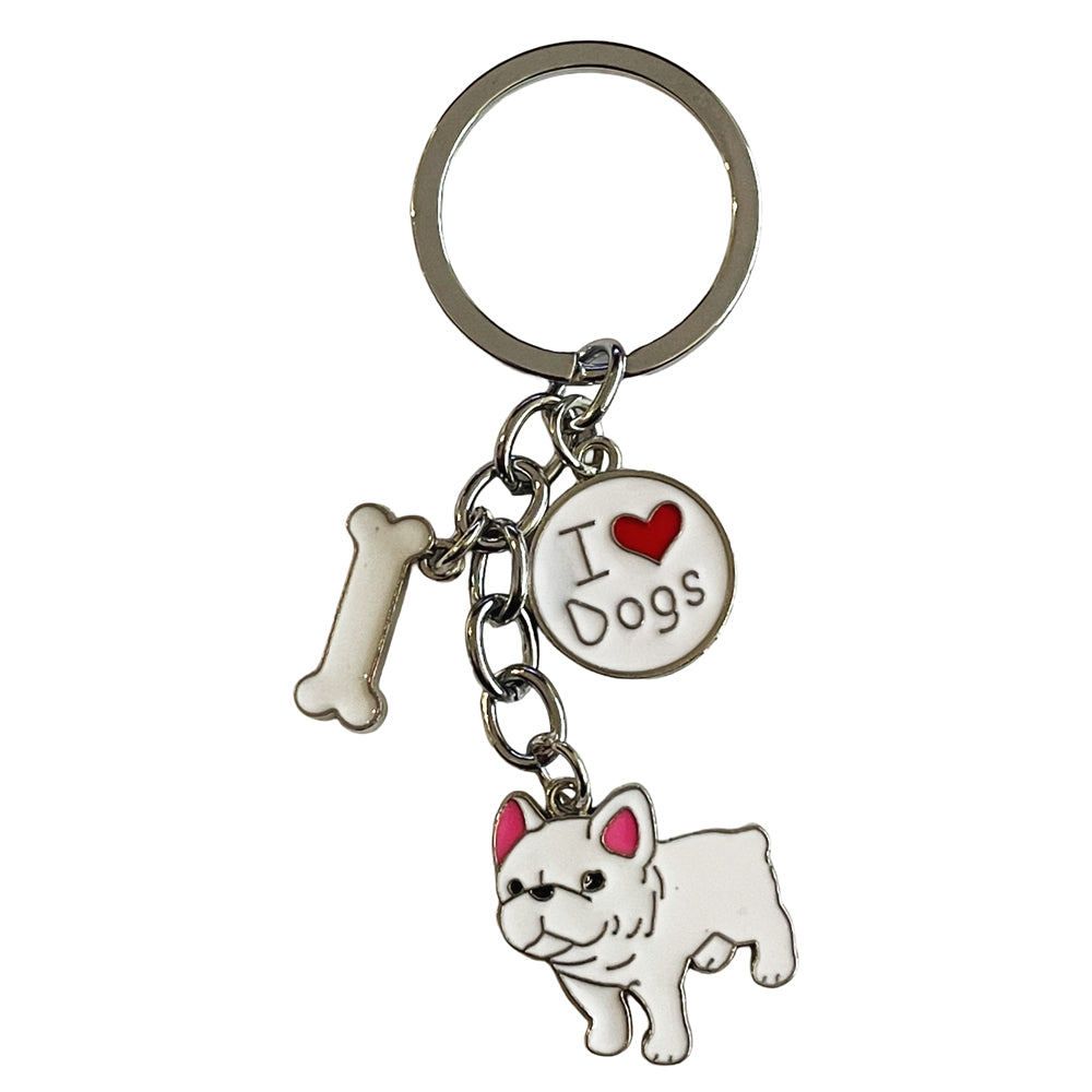 I Love Dogs French Bulldog White